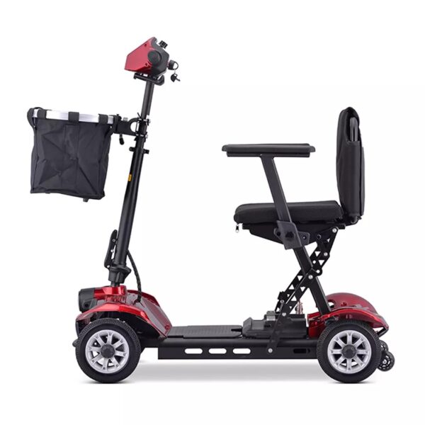 Colibri Light -  Sammenklappelig Rejse Scooter - Kun 18 Kg -  Med Kurv - Billede 3
