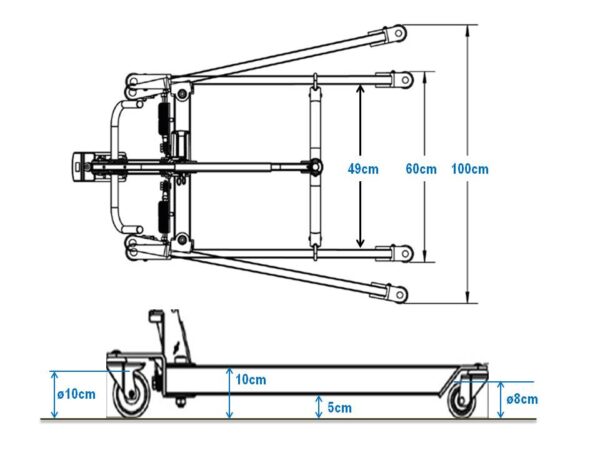 Vulcan Maxi personløfter – elektrisk gulvlift til forflytning af personer - Billede 6